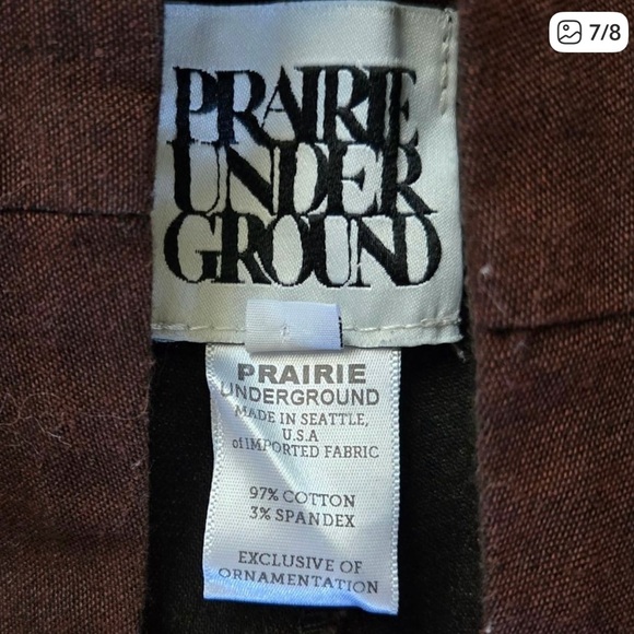 Prairie Underground knack Brown Wide Leg Pants Size L - Picture 6 of 7